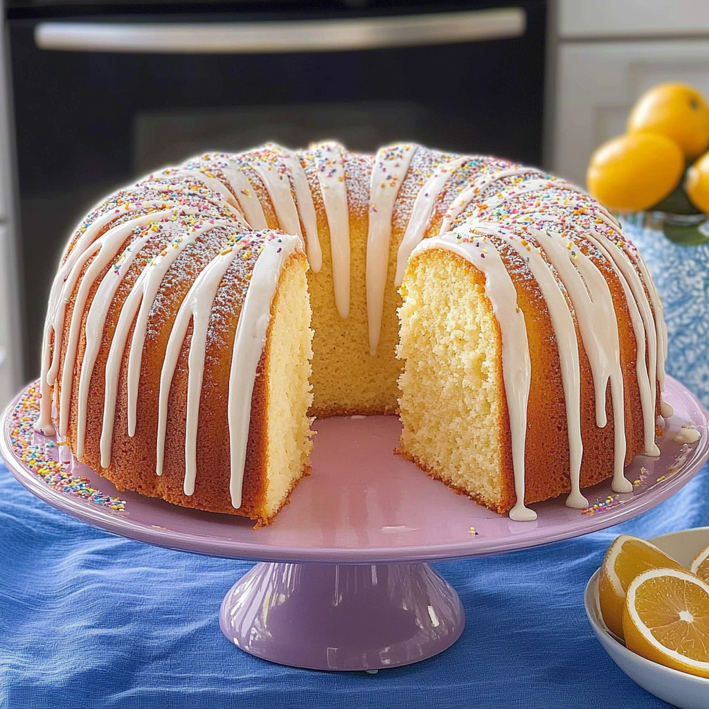 Recipe preparation for Million Dollar Pound Cake