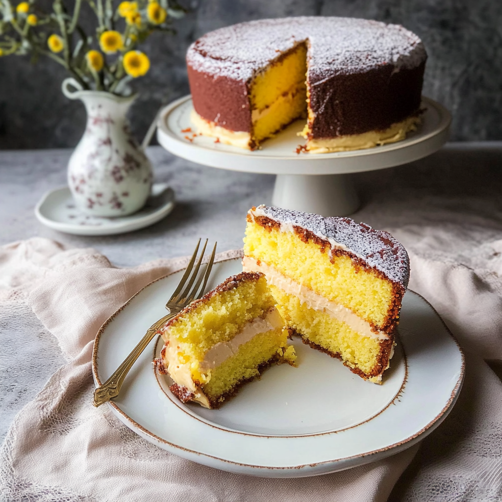 Recipe preparation for Yellow Cake