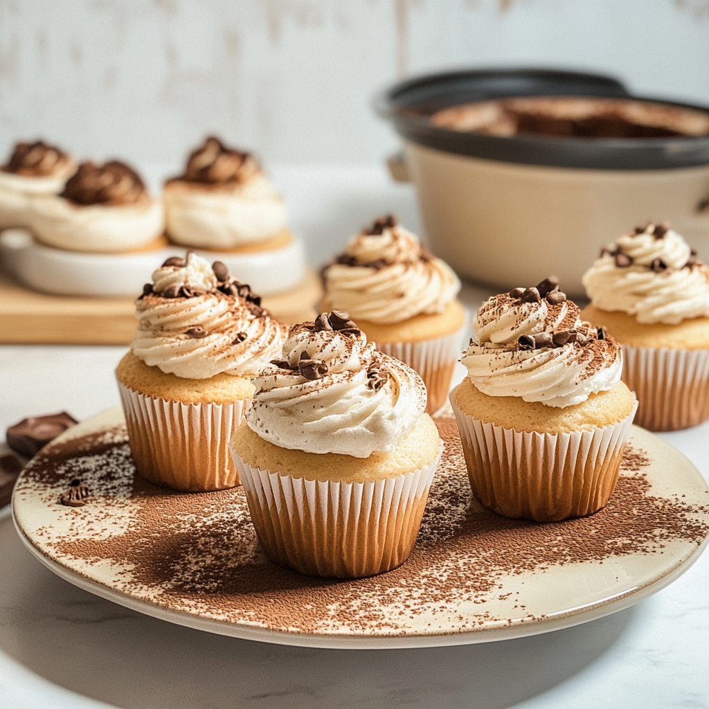 Recipe preparation for Tiramisu Cupcakes