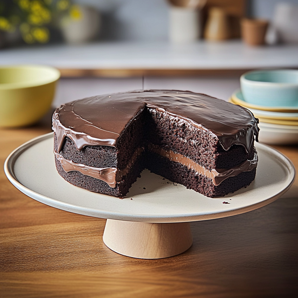 Recipe preparation for Eggless Chocolate Cake