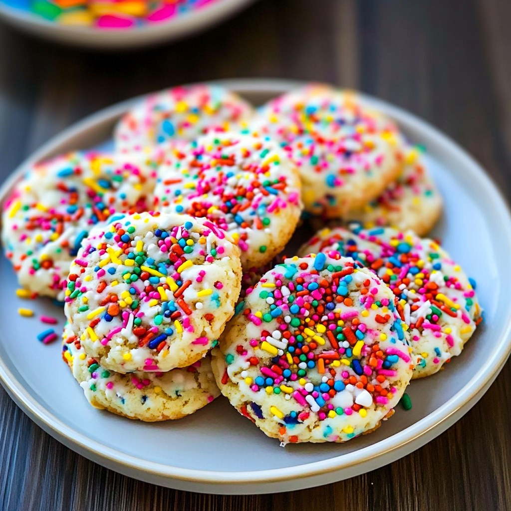 Recipe preparation for Funfetti Cookies