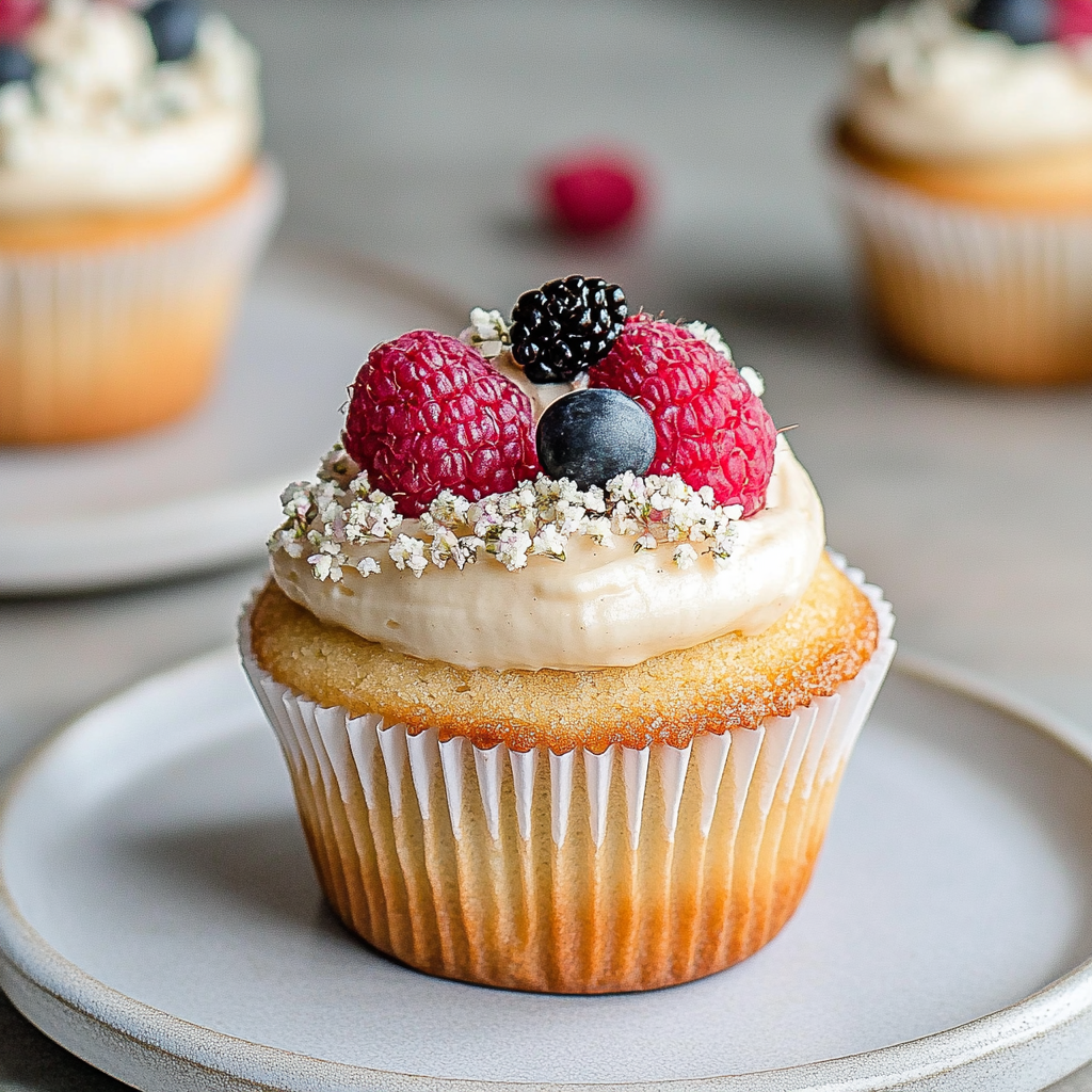 Recipe preparation for Vegan Vanilla Cupcakes