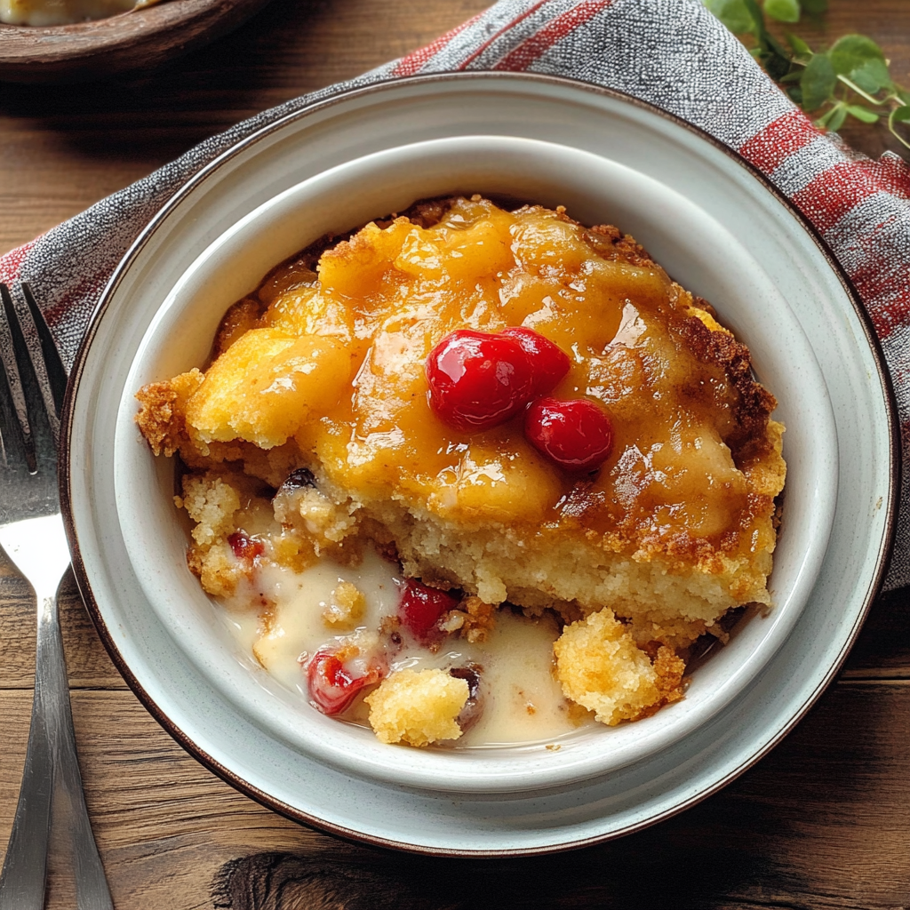 Recipe preparation for Crockpot Dump Cake