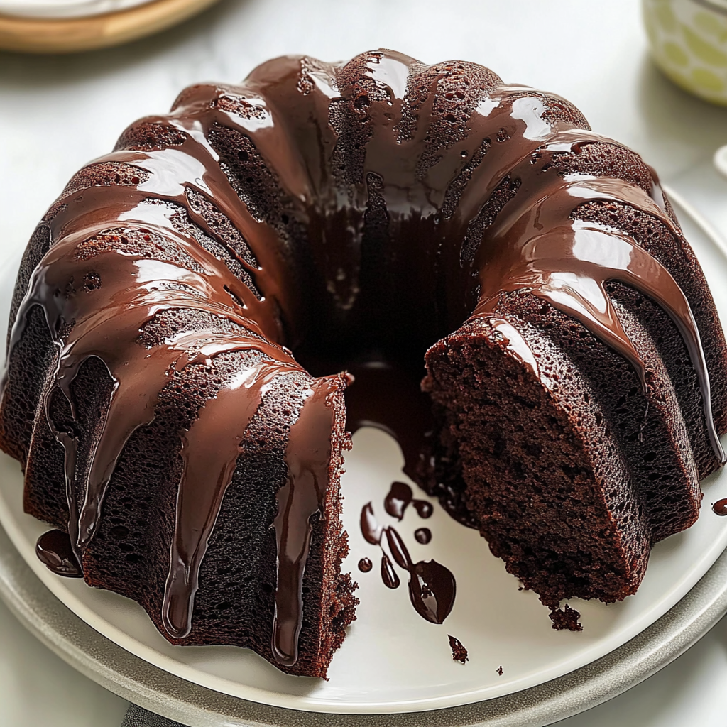 Recipe preparation for Chocolate Bundt Cake