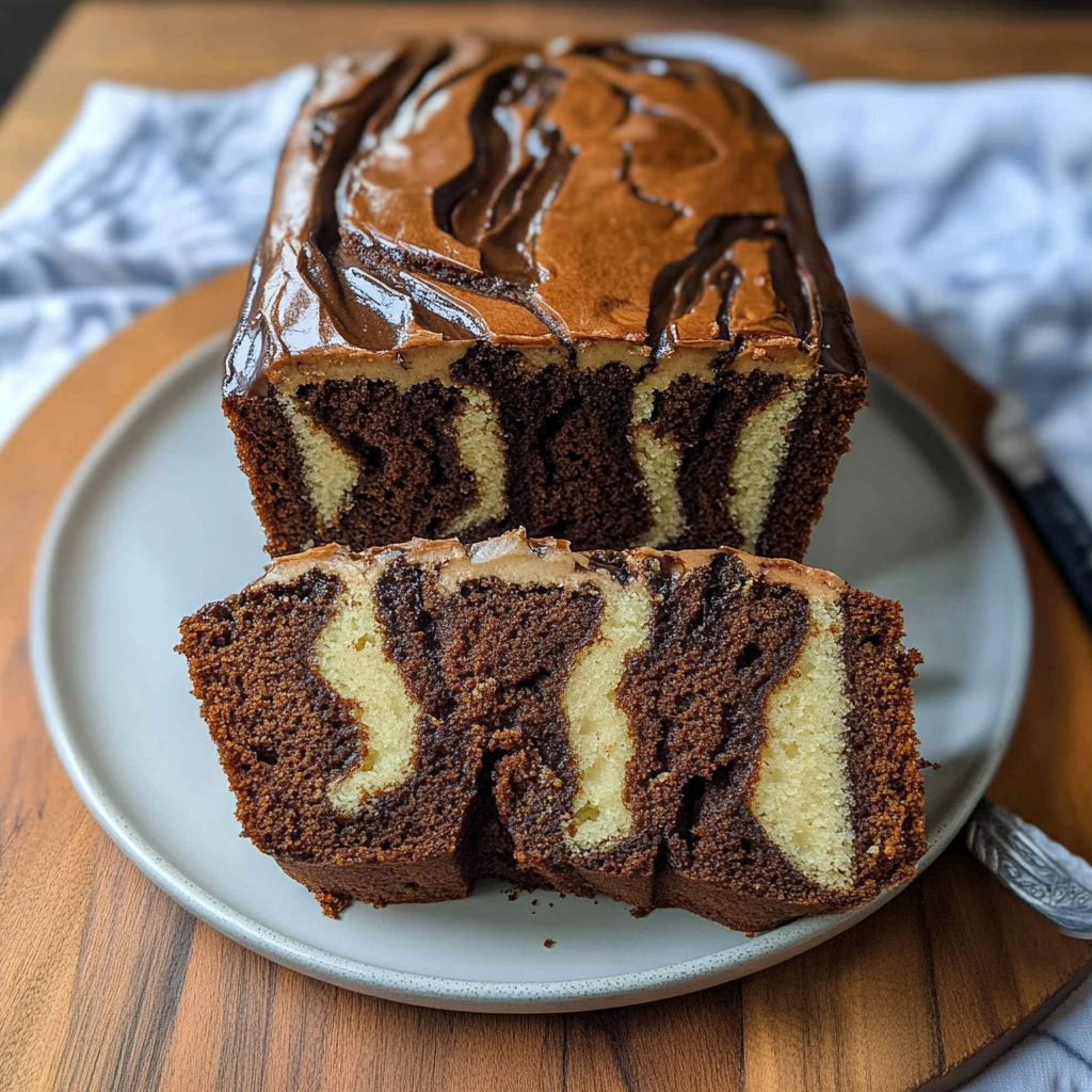 Recipe preparation for Marble Cake