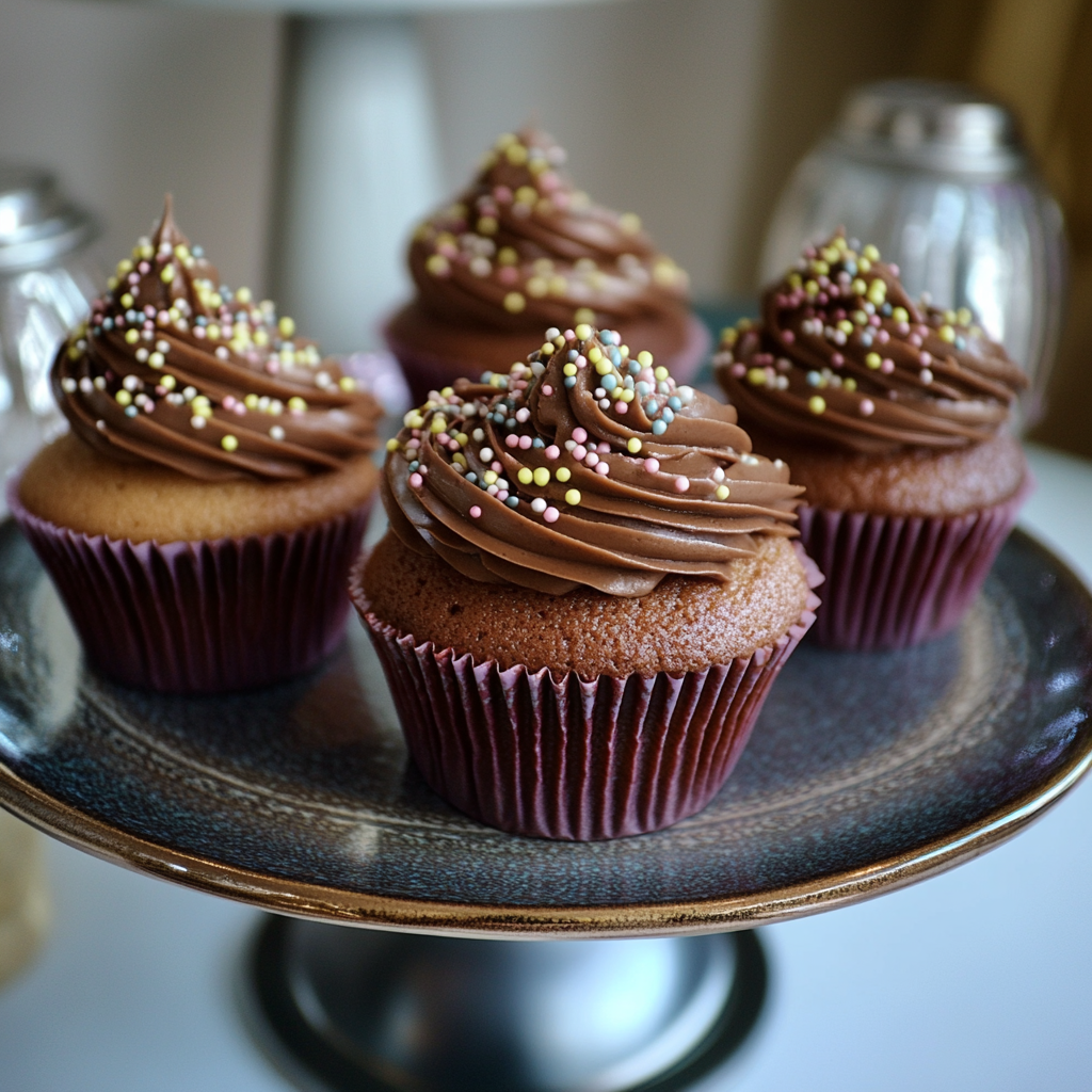 Recipe preparation for Triple Chocolate Cupcakes