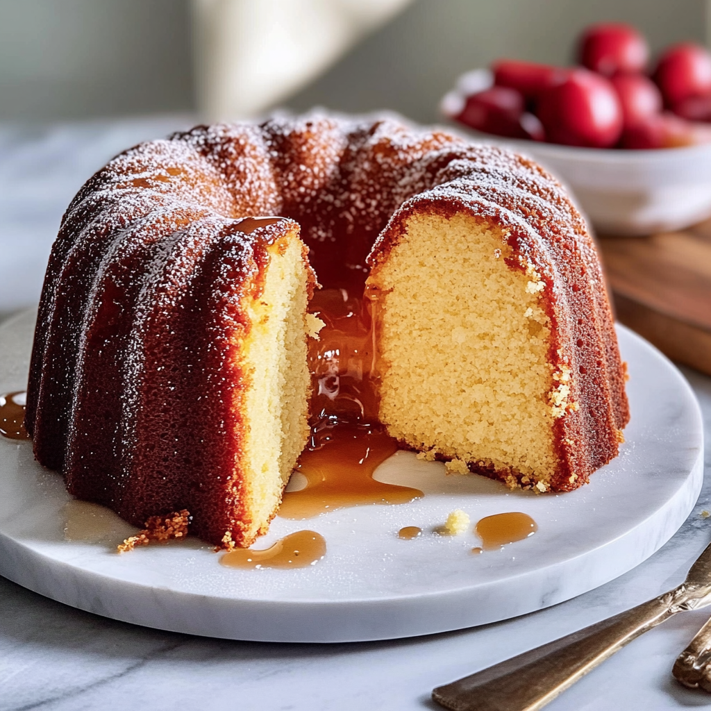 Recipe preparation for Old Fashioned Pound Cake