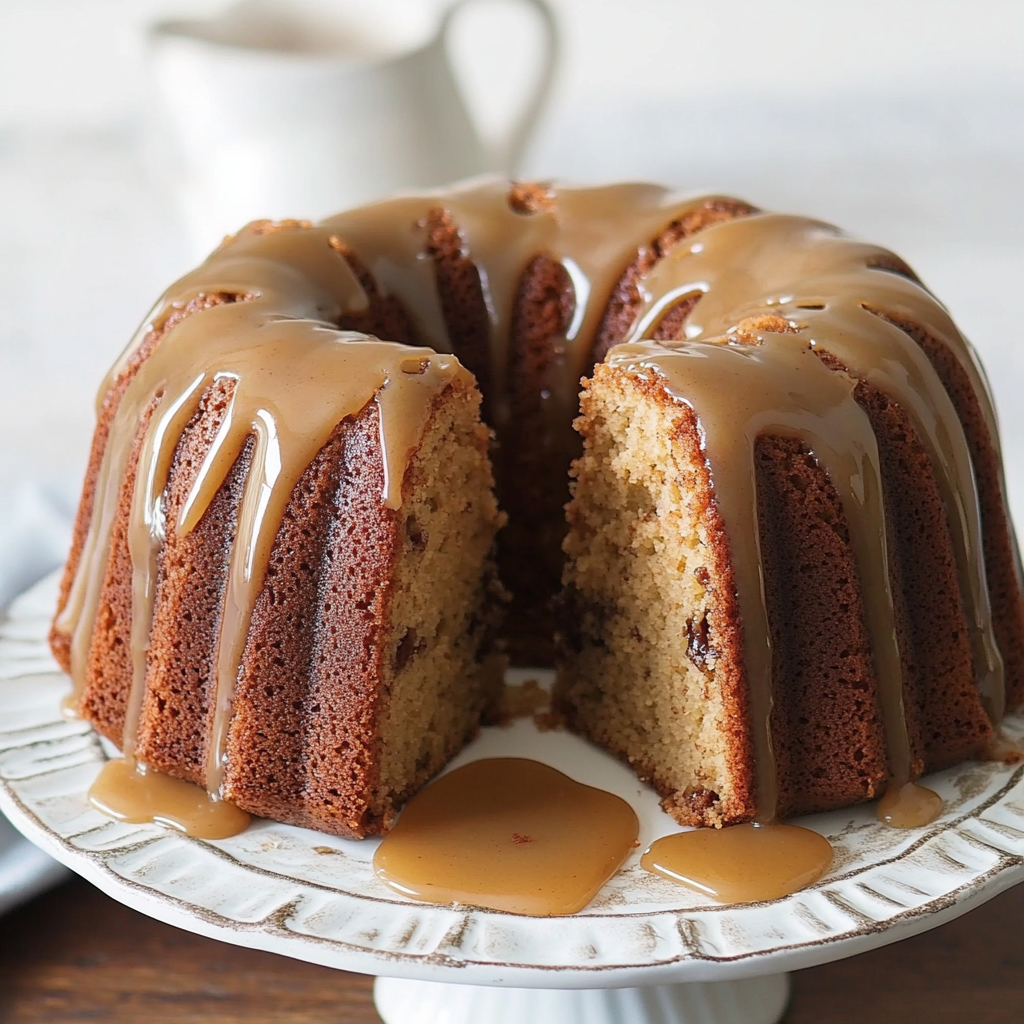 Recipe preparation for Brown Sugar Pound Cake