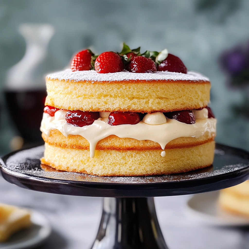 Recipe preparation for Vanilla Sponge Cake