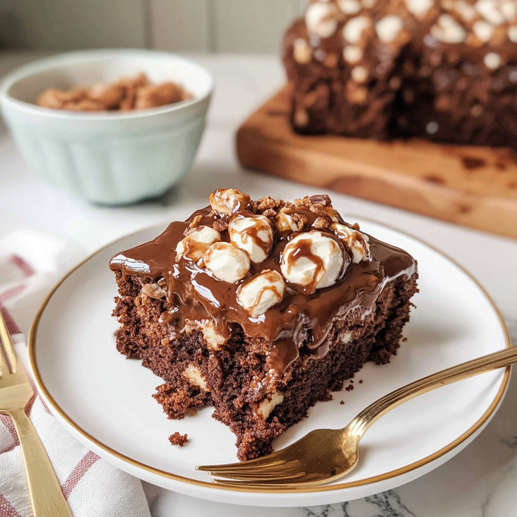 Recipe preparation for Mississippi Mud Cake