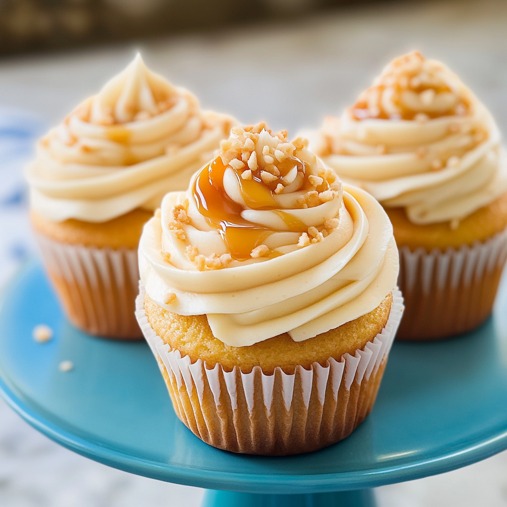 Recipe preparation for Salted Caramel Cupcakes
