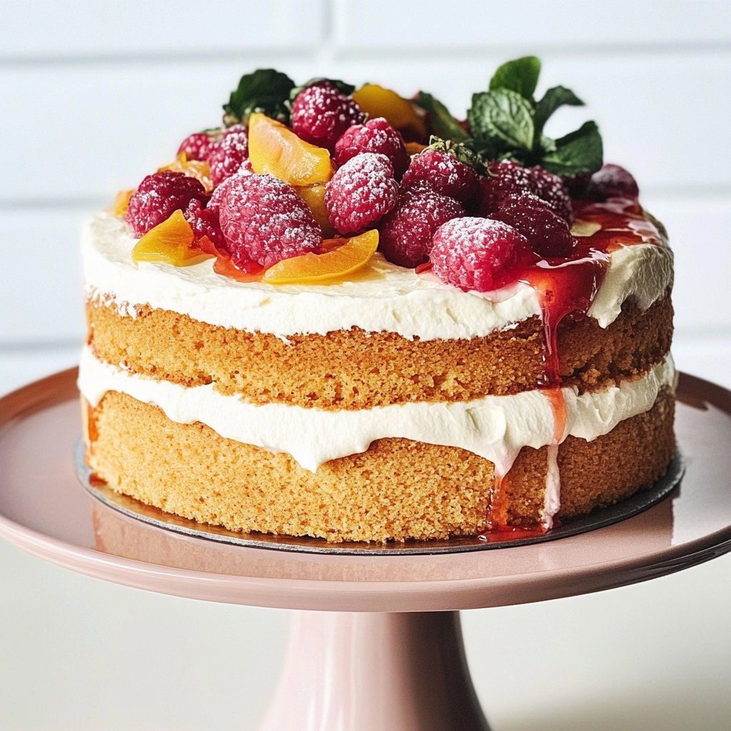 Recipe preparation for Genoise Cake