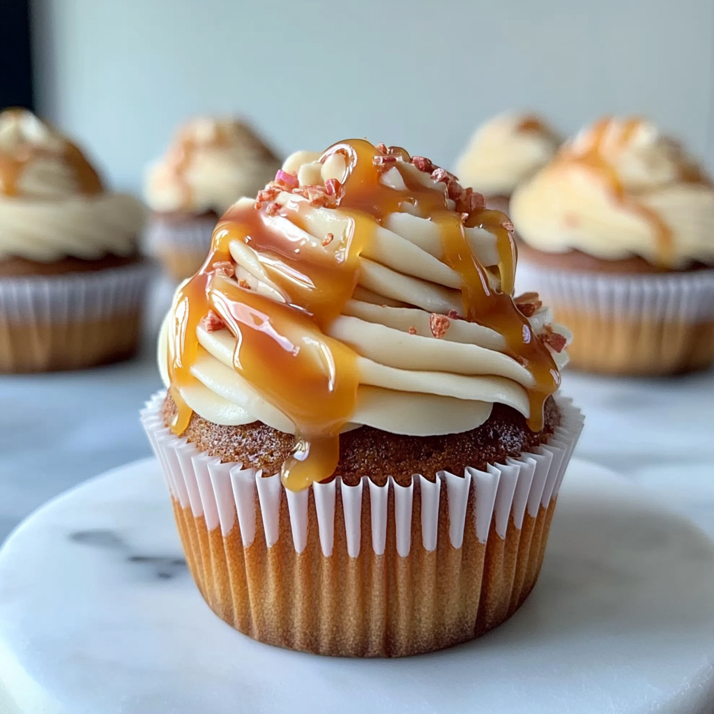 Recipe preparation for Caramel Cupcakes