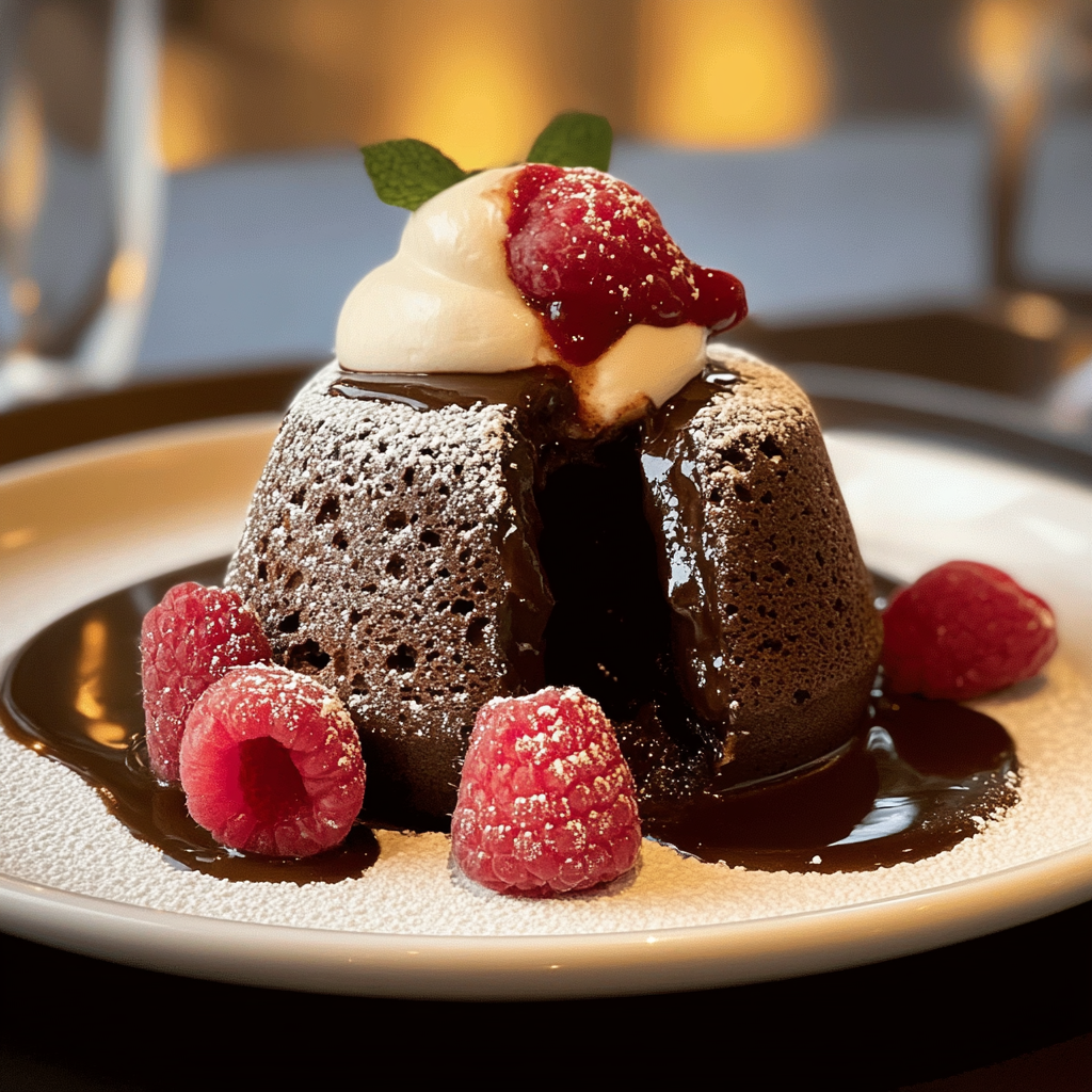 Recipe preparation for Chocolate Lava Cakes