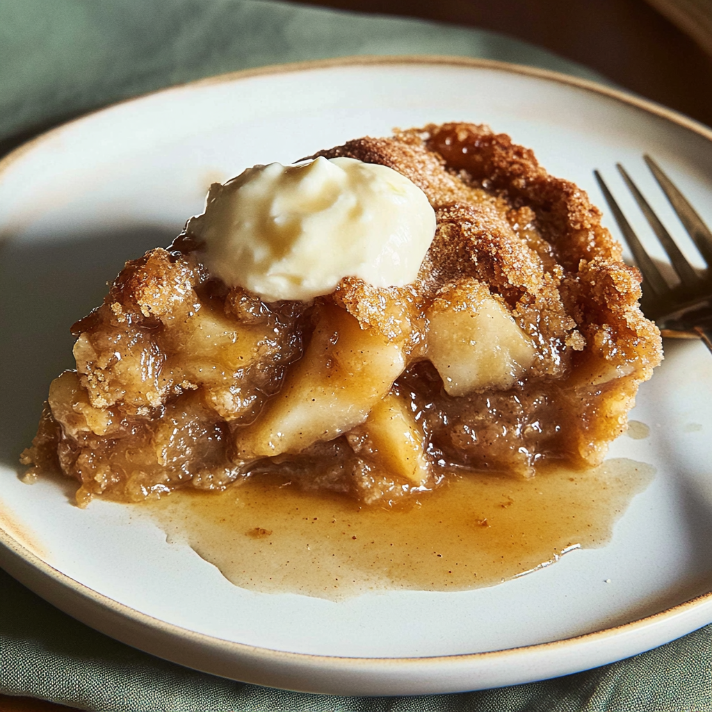 Recipe preparation for Apple Spice Dump Cake