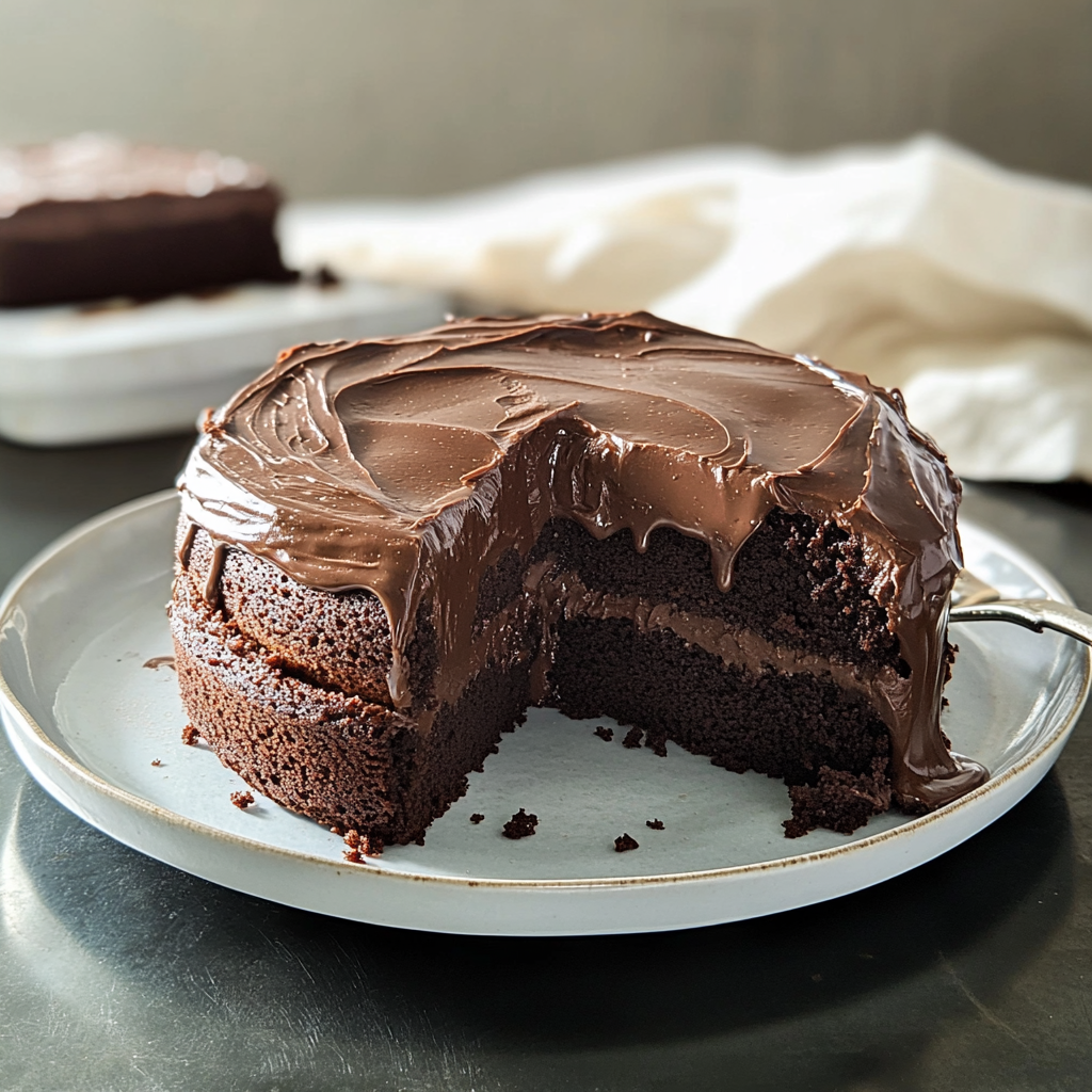 Recipe preparation for Chocolate Mayonnaise Cake