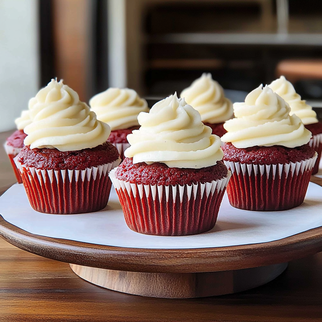 Recipe preparation for Red Velvet Cupcakes