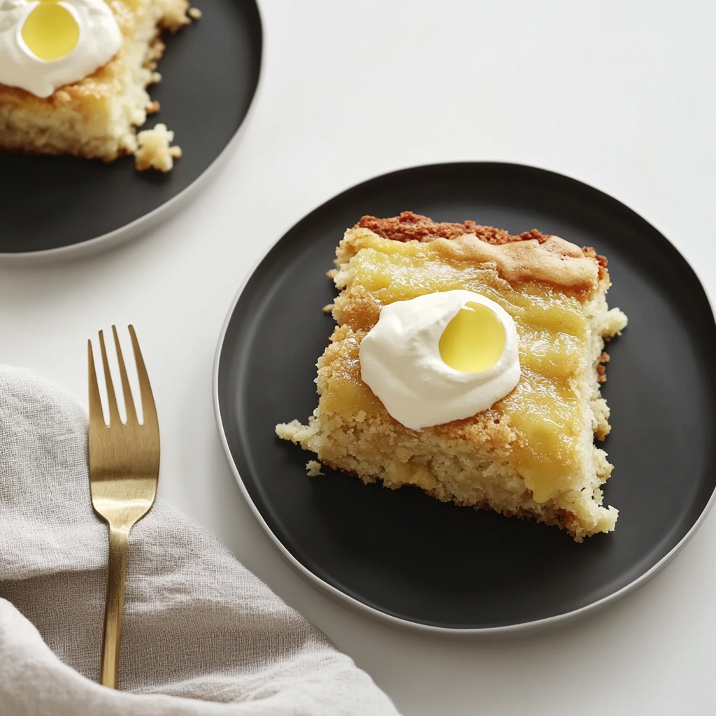 Recipe preparation for Coconut Dump Cake