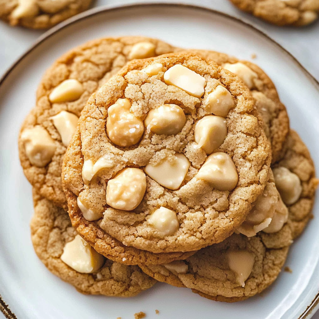 Recipe preparation for White Chocolate Macadamia Nut Cookies