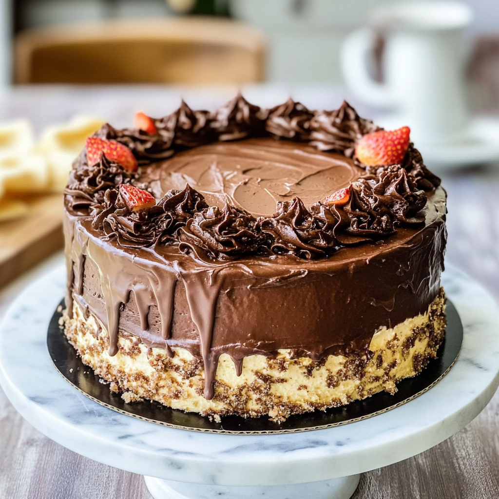 Recipe preparation for German Chocolate Cake