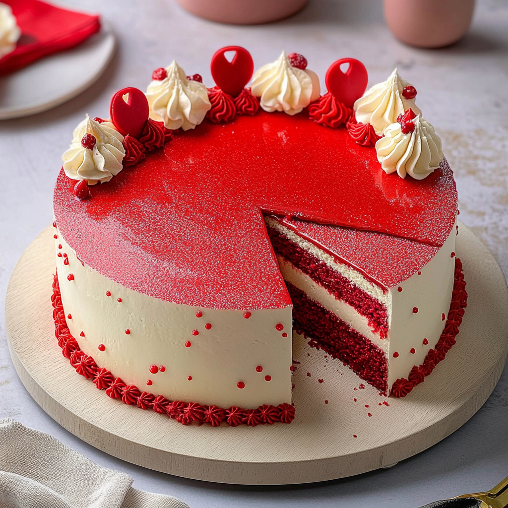 Recipe preparation for Red Velvet Cake