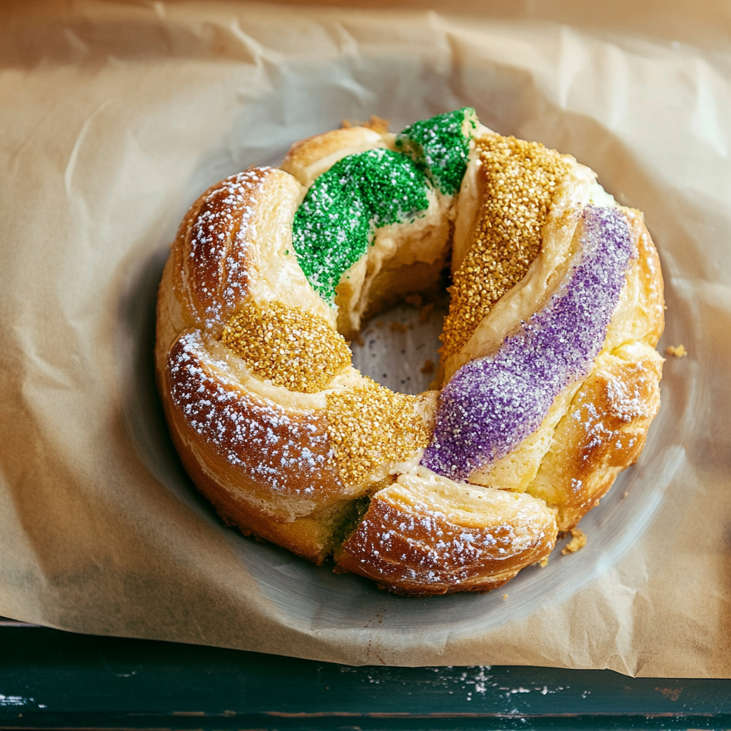 Recipe preparation for King Cake