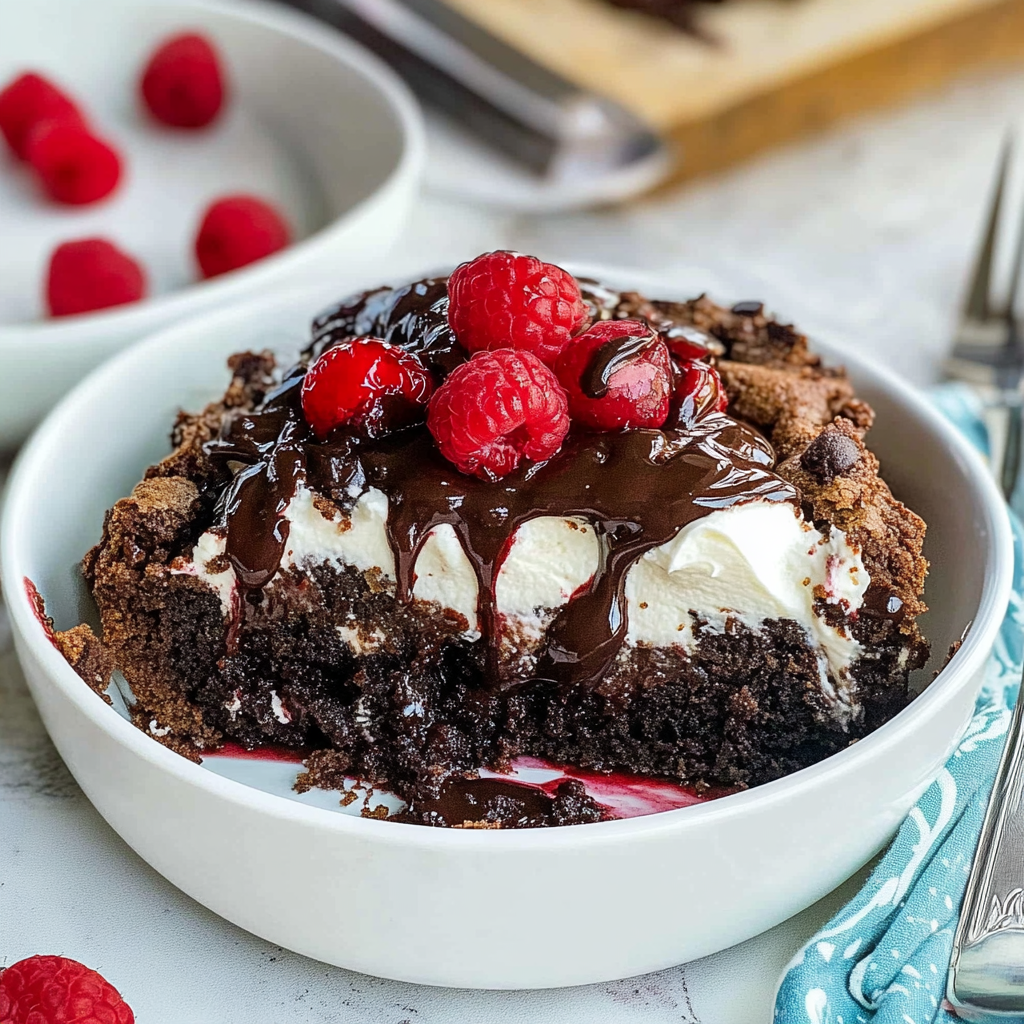 Recipe preparation for Black Forest Dump Cake
