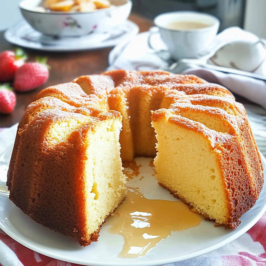 Recipe preparation for Pound Cake