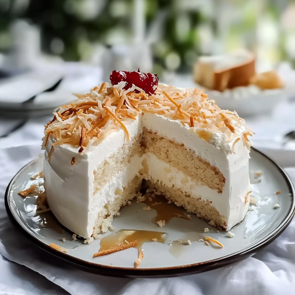 Recipe preparation for Coconut Cake