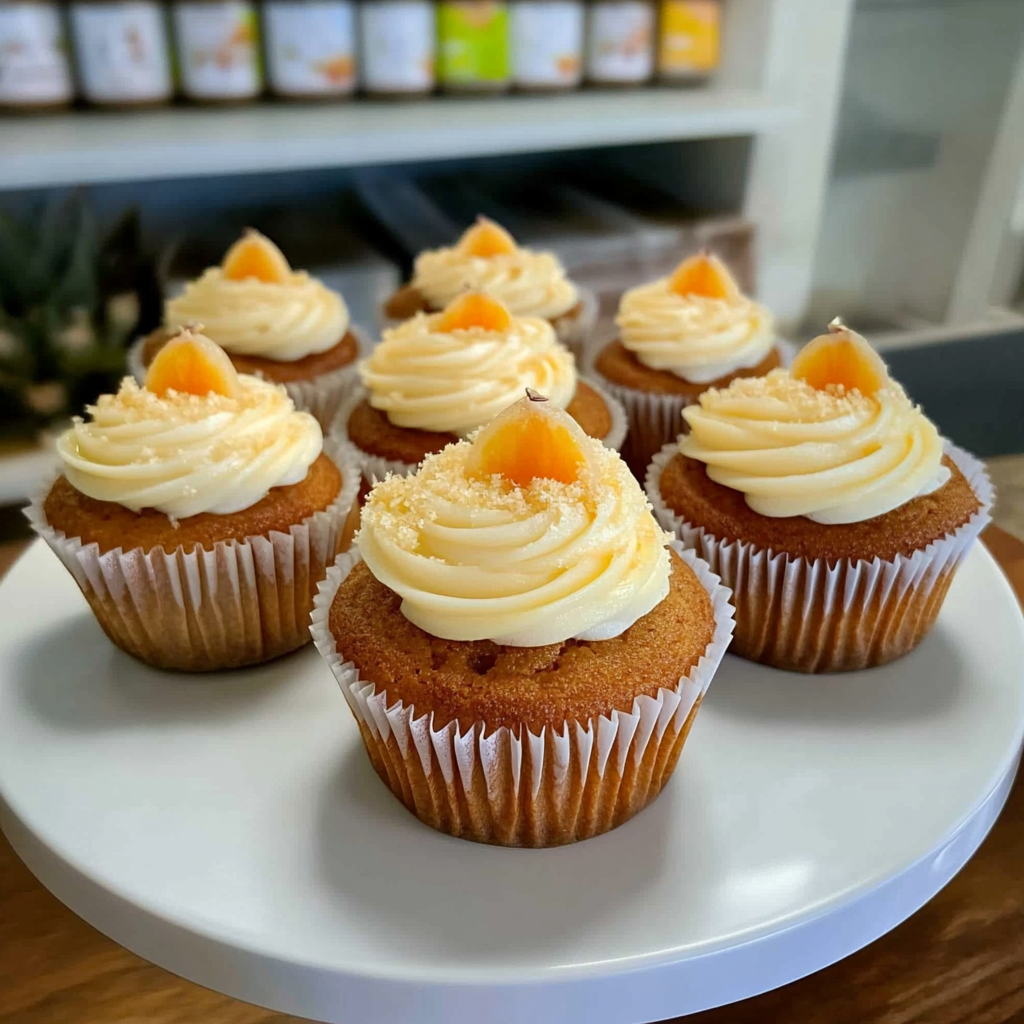 Recipe preparation for Carrot Cake Cupcakes with Pineapple