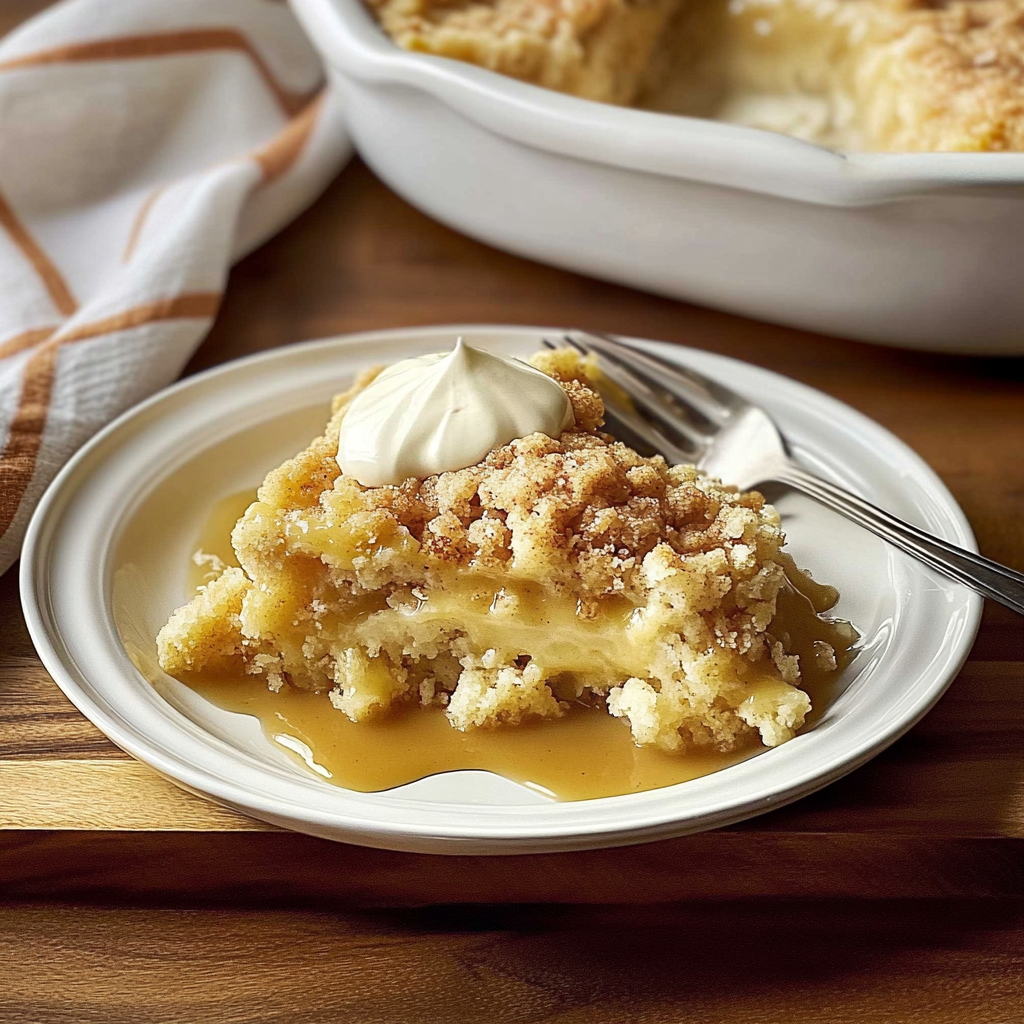 Recipe preparation for Apple Cinnamon Streusel Dump Cake