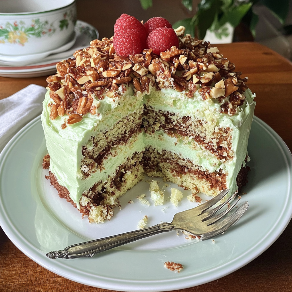 Recipe preparation for Watergate Cake