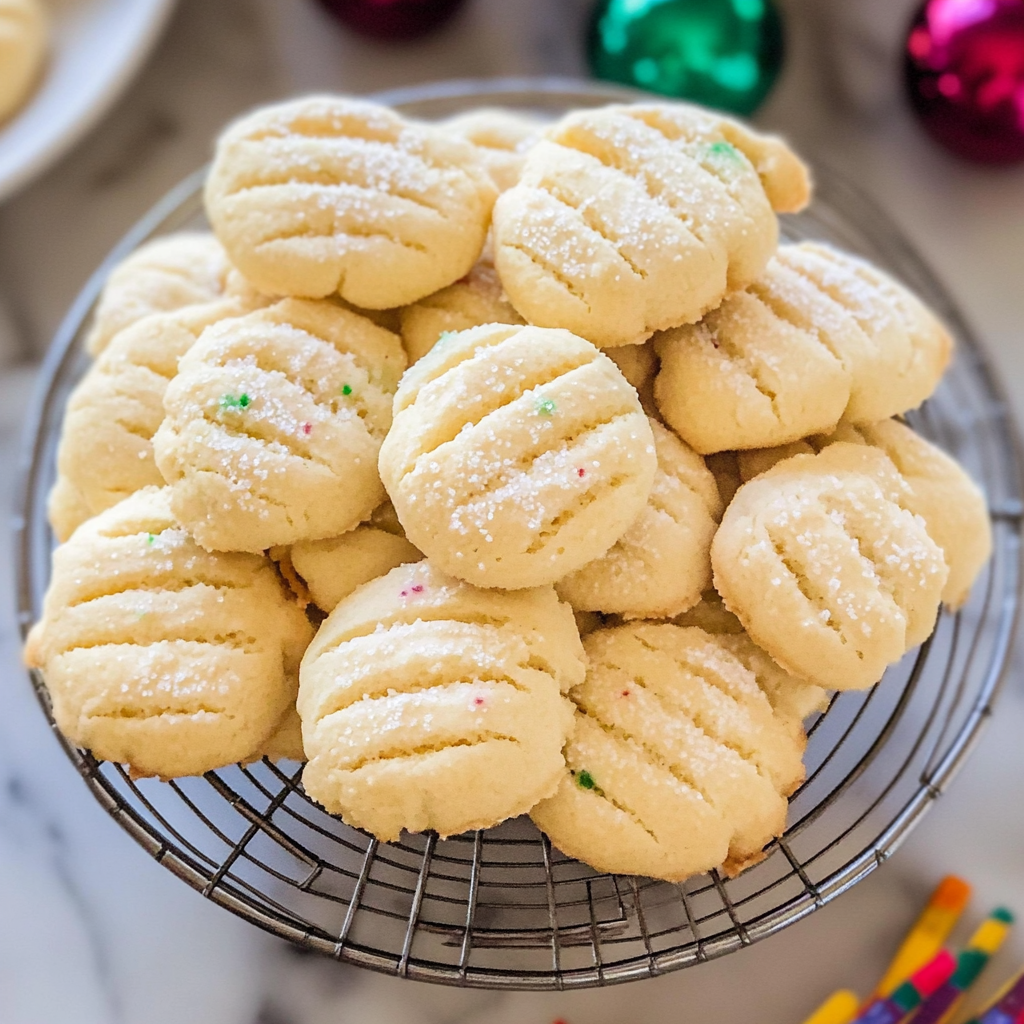 Recipe preparation for Shortbread cookies