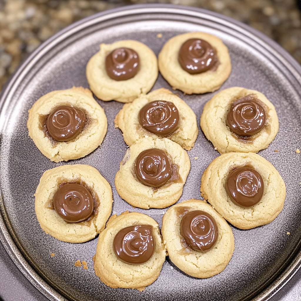 Recipe preparation for Rolo Cookies