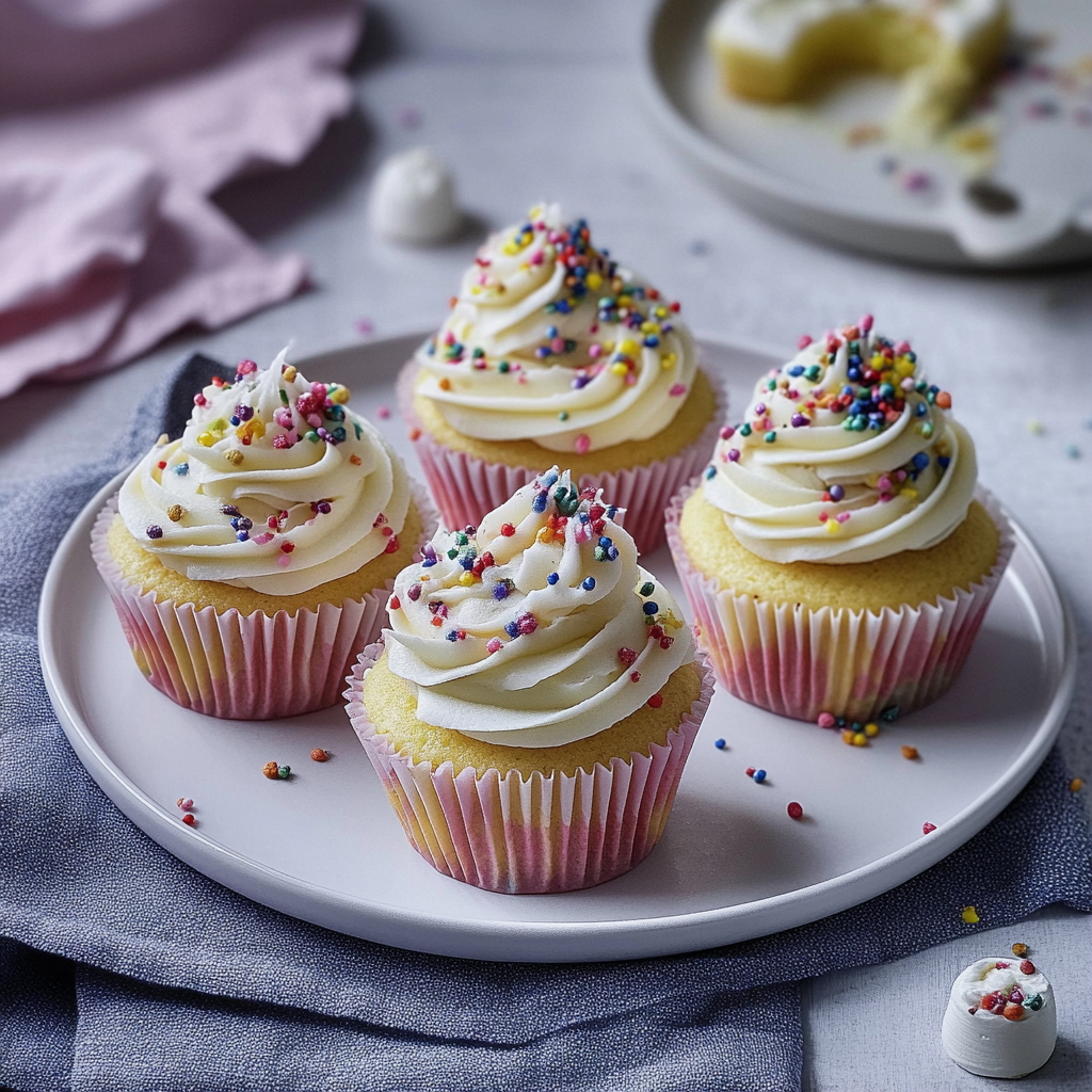 Recipe preparation for Easy Vanilla Cupcakes Recipe