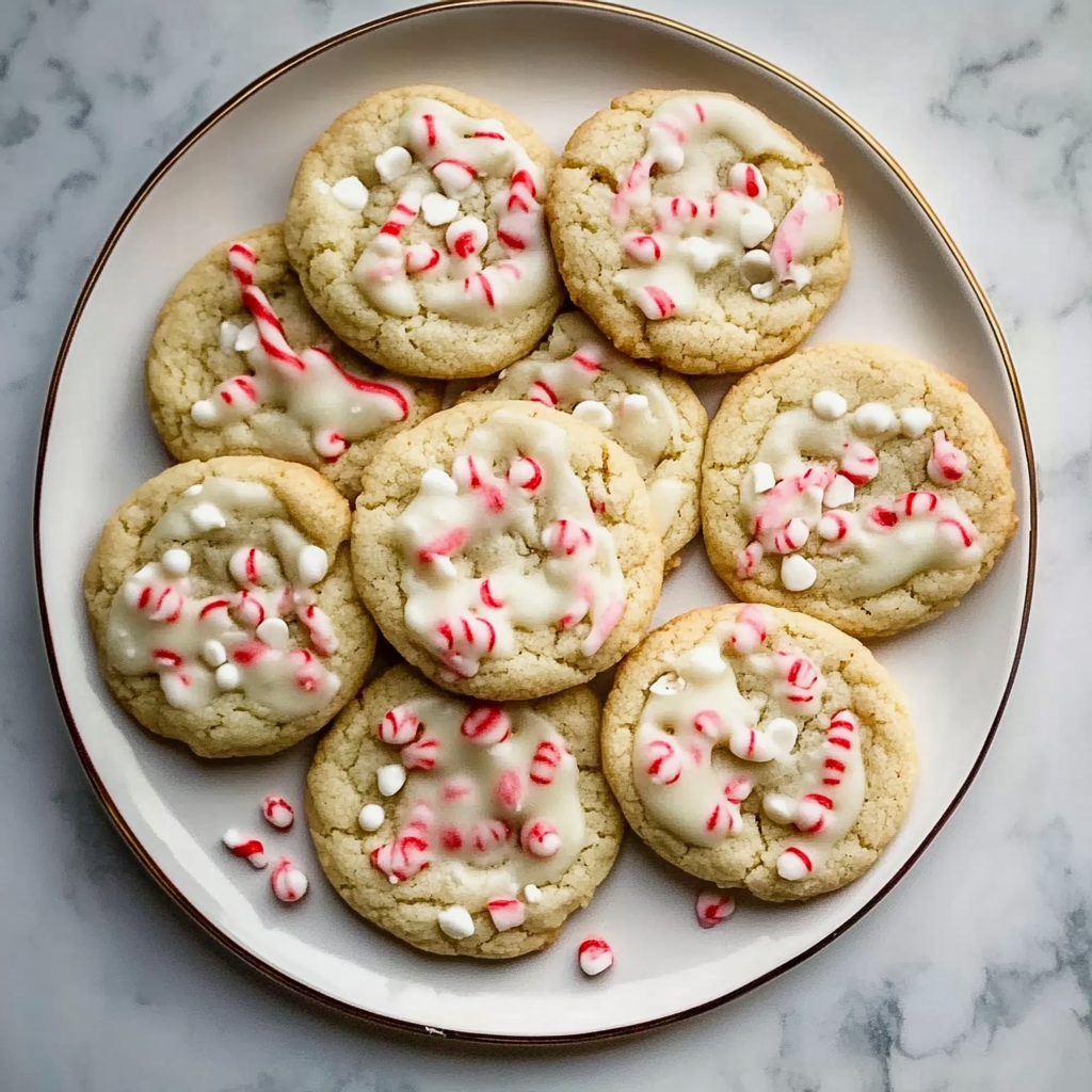 Recipe preparation for White Chocolate Peppermint Cookies