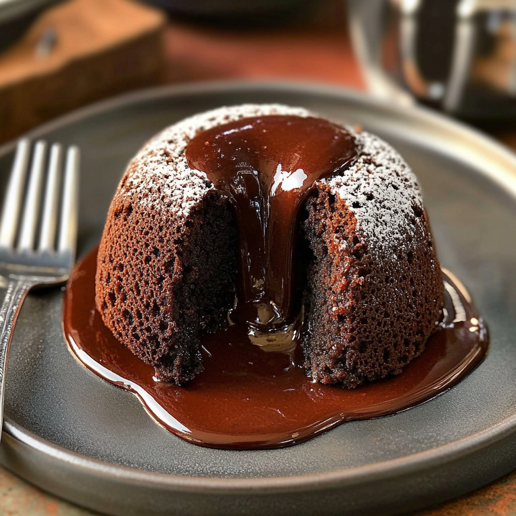 Recipe preparation for Molten Chocolate Cakes