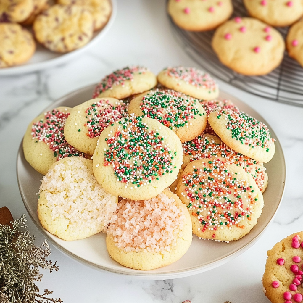 Recipe preparation for Drop Sugar Cookies