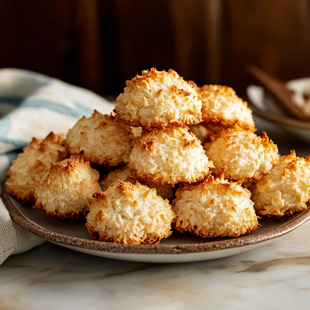 Recipe preparation for coconut macaroons
