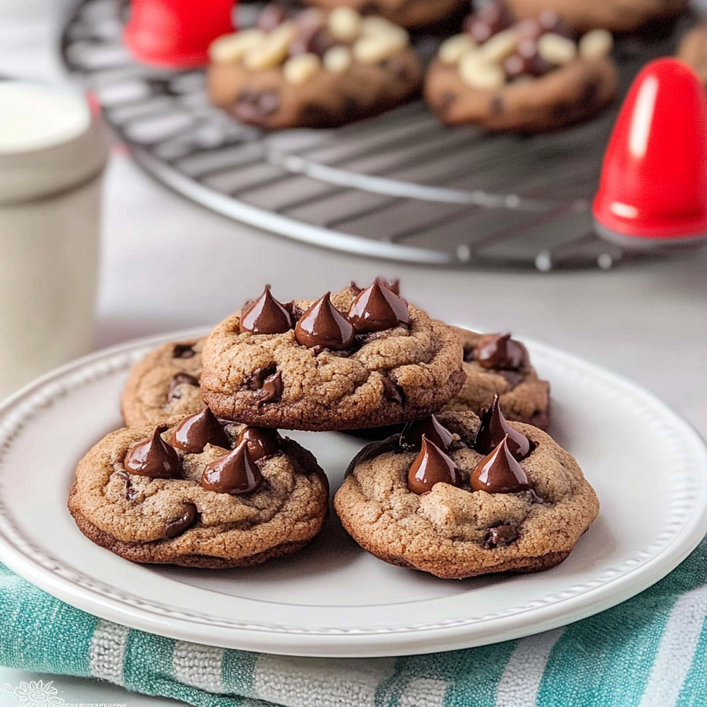 Recipe preparation for Chocolate Kiss Cookies