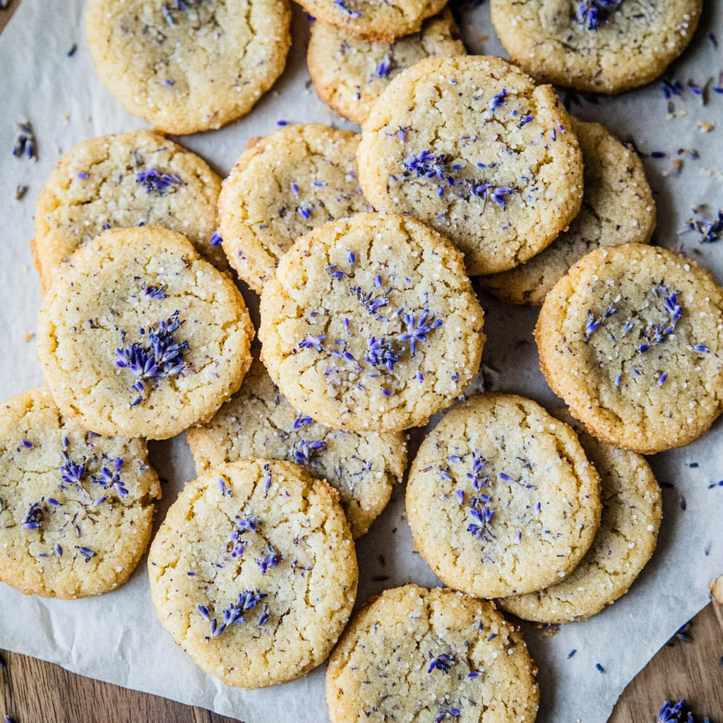 Recipe preparation for Lavender Biscotti Cookies