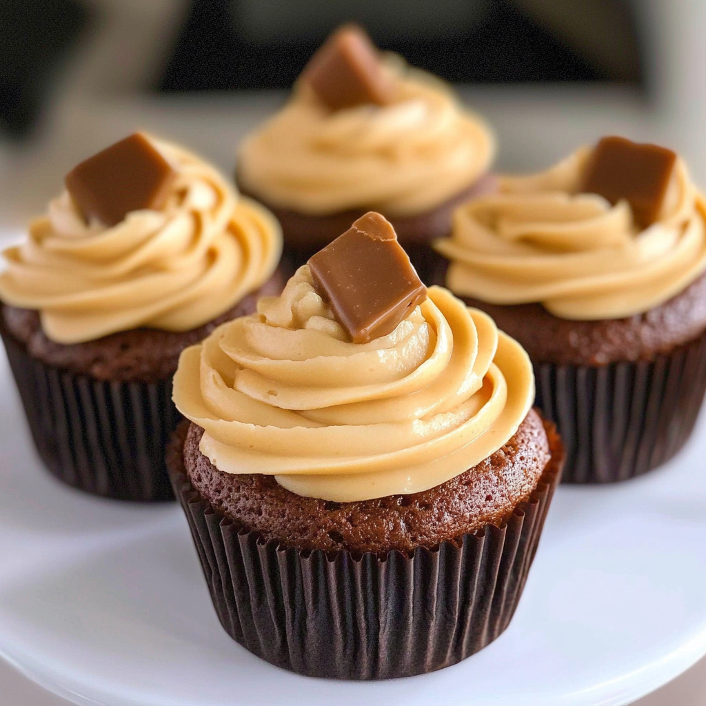 Recipe preparation for Peanut Butter Cupcakes