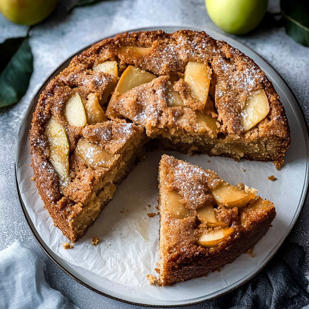 Recipe preparation for Vegan Apple Cake