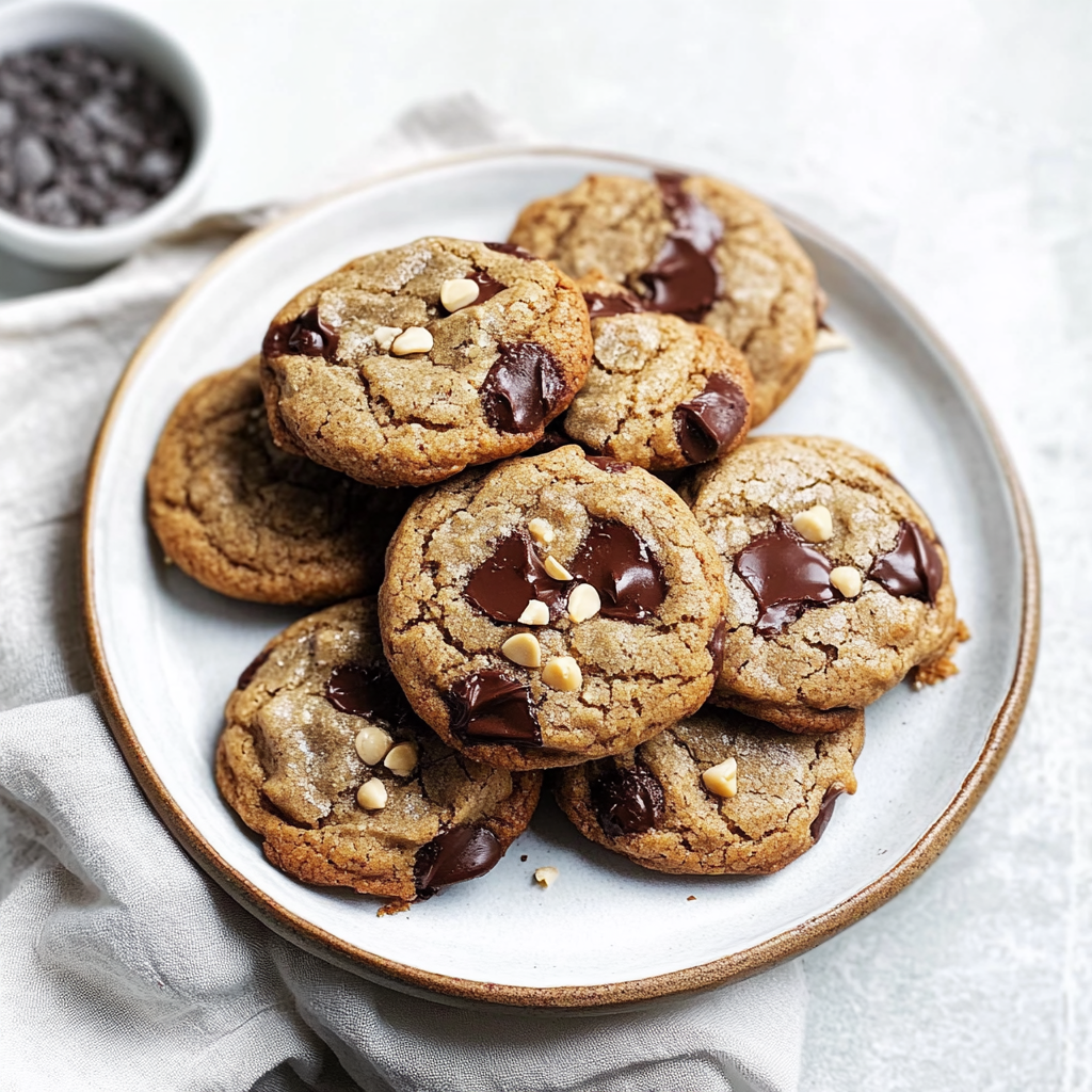 Recipe preparation for Chewy Chocolate Mint Cookies