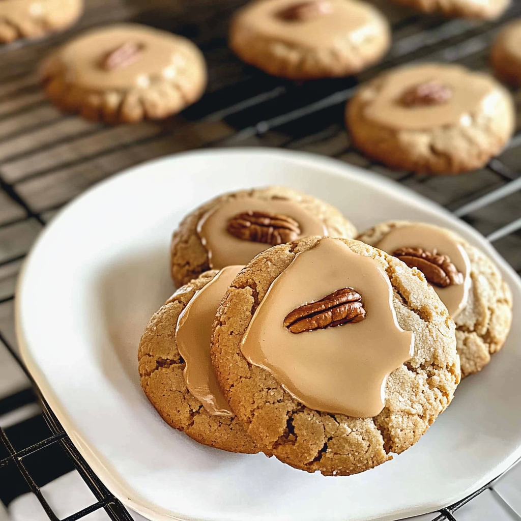 Recipe preparation for Maple Pecan Cookies