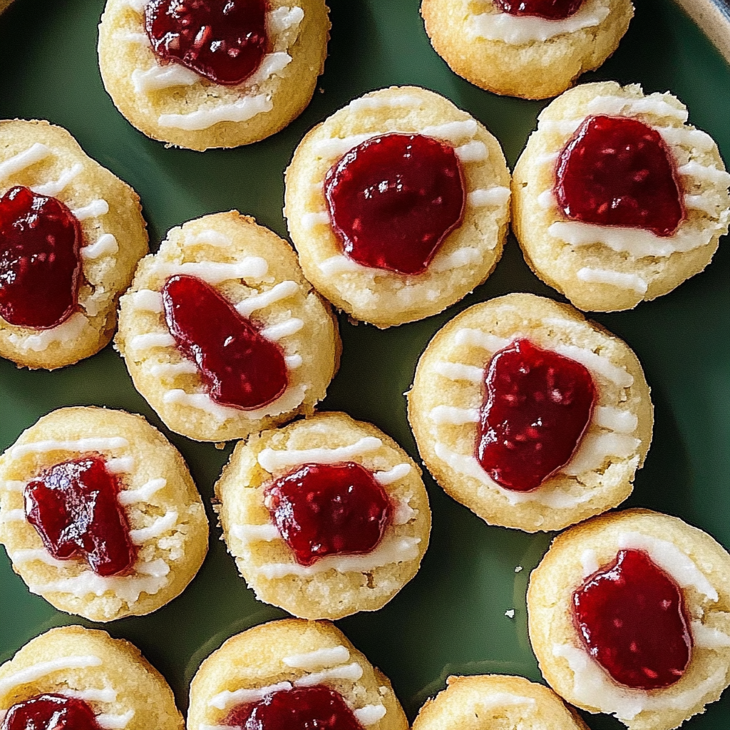 Recipe preparation for Raspberry Almond Shortbread Cookies