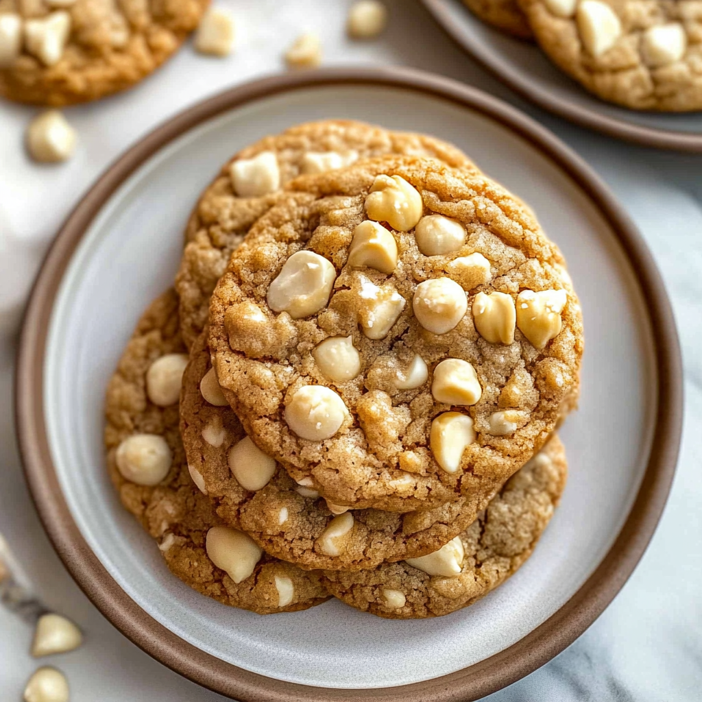 Recipe preparation for Tropical White Chocolate Macadamia Cookies