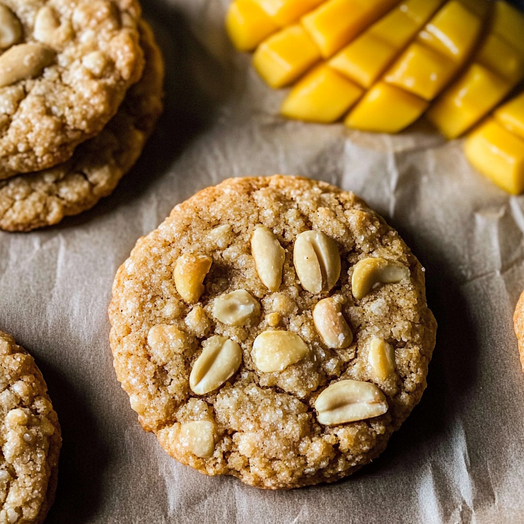Recipe preparation for Mango Cashew Cookies