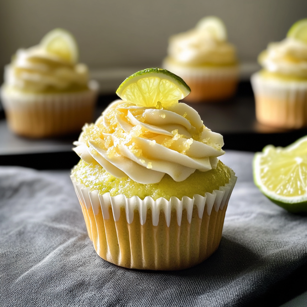 Recipe preparation for Key Lime Pie Cupcakes
