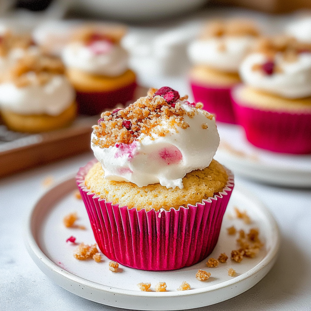 Recipe preparation for Frozen Yogurt Cupcakes